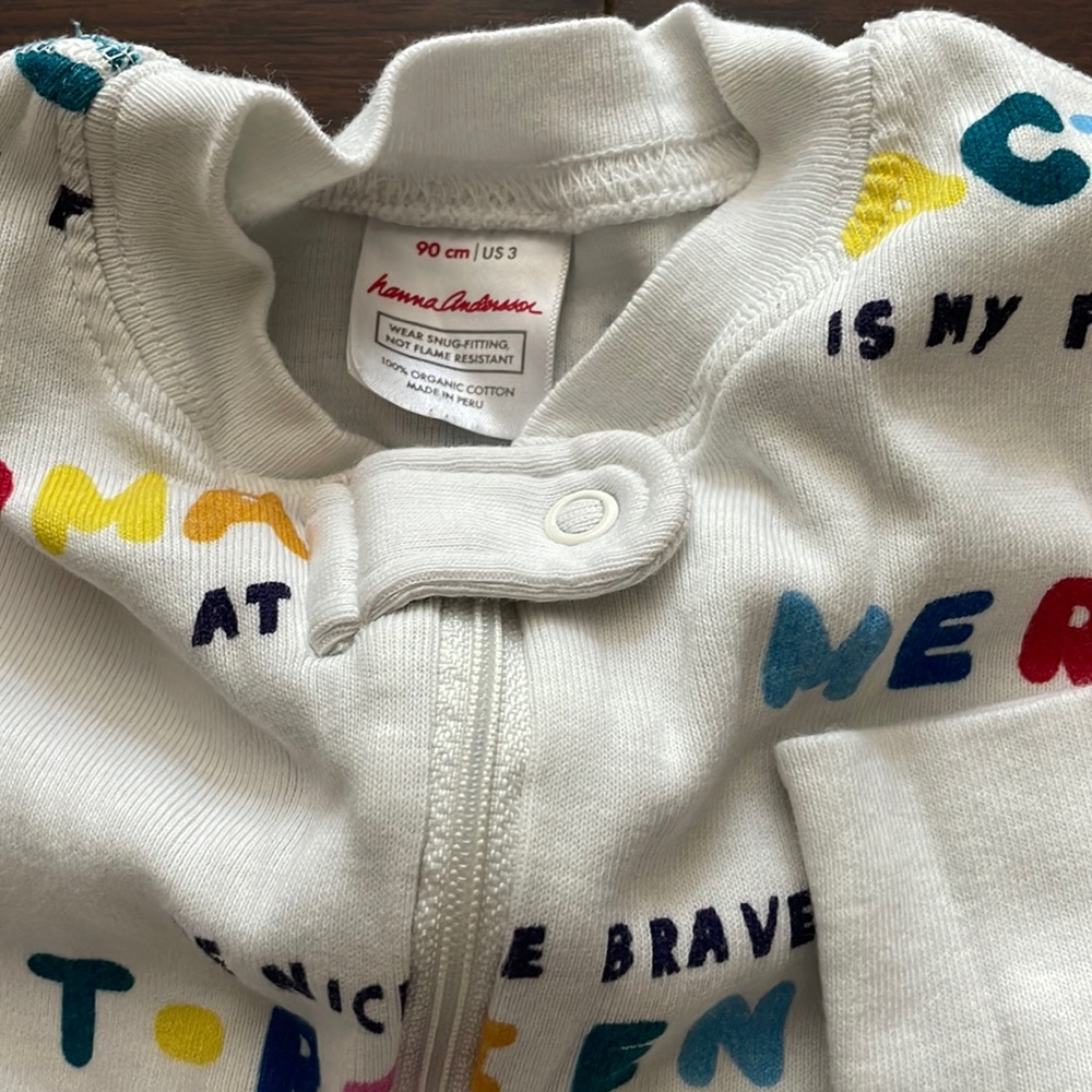Hanna Andersson One Piece Pajamas 3T 90
